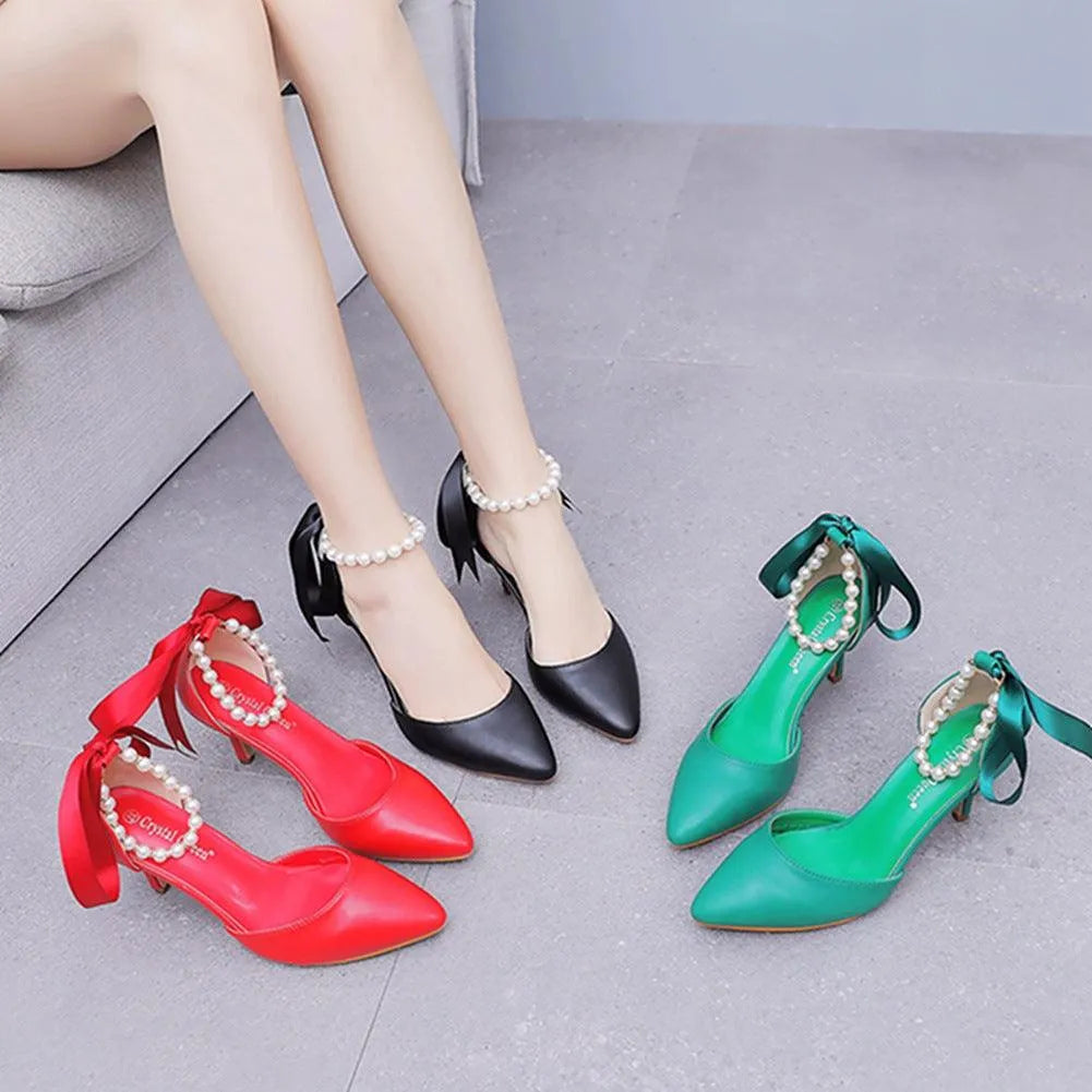 Drune | Elegante Schuhe mit Perlen und Schnalle