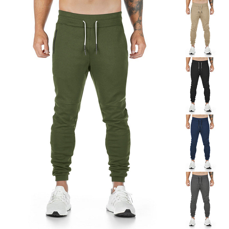 Herren Sportliche Jogginghose mit praktischen Reißverschlusstaschen und elastischem Bund Drune