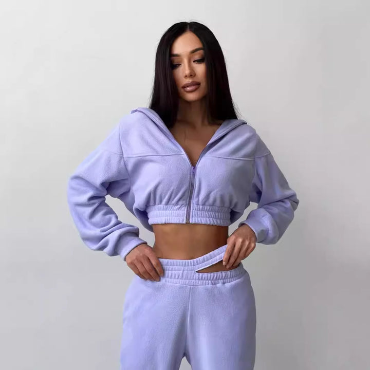 Damen Sportliche und stylische Jogginganzug Drune