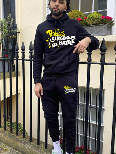 Damen lässiges Hoodie und Jogginghose Set mit hochwertigem Grafikdruck Drune