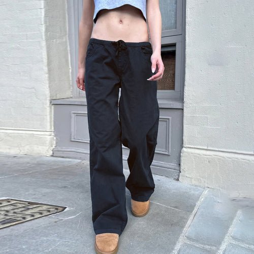 Damen Bequeme Freizeit Hose mit elastischem Bund und praktischen Taschen Drune