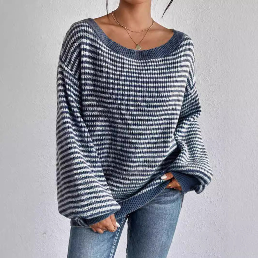 Damen Oversized Strickpullover Drune