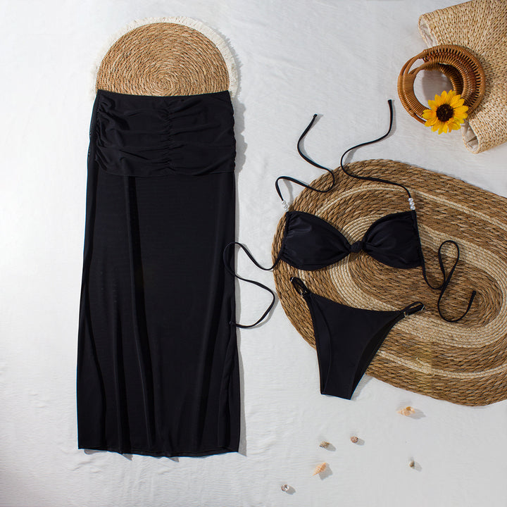 Damen Bikiniset mit elegantem Wickelrock Drune