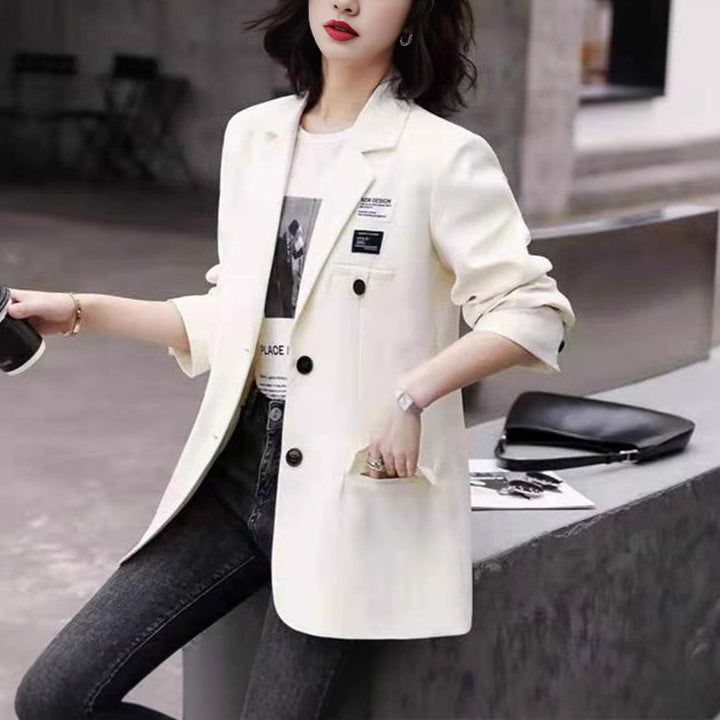 Damen eleganter Oversize-Blazer mit doppelt belegtem Schnitt und modernen Details Drune