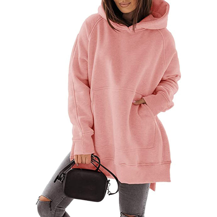 Damen Oversized Kapuzenpullover mit seitlichen Schlitzen und modischem Design Drune