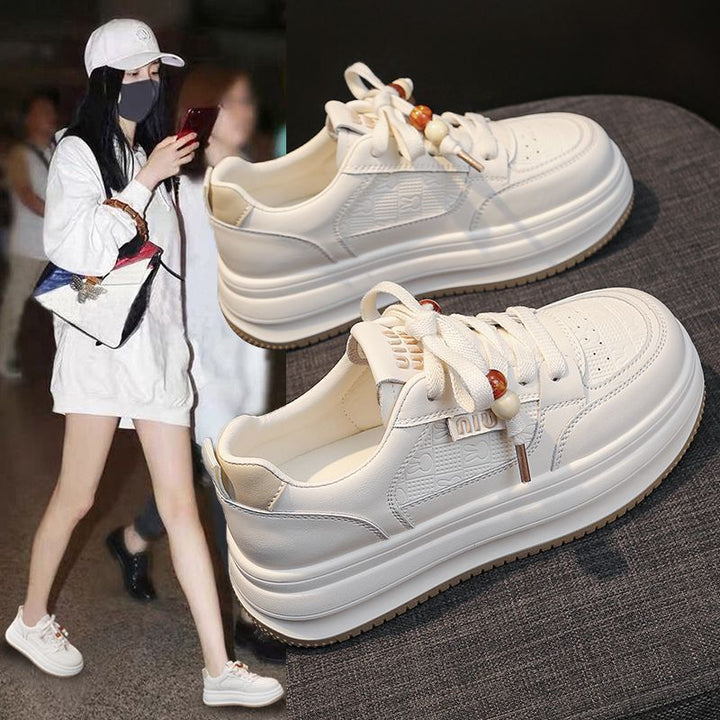 Damen Chunky Plattform-Sneaker mit einzigartigem Schnürsystem Drune
