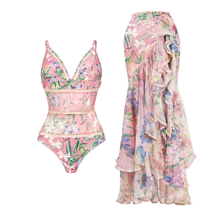 Damen Bikiniset mit langen Ärmeln Drune