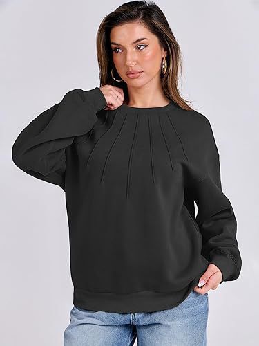 Damen Oversize Sweatshirt mit strukturiertem Design Drune