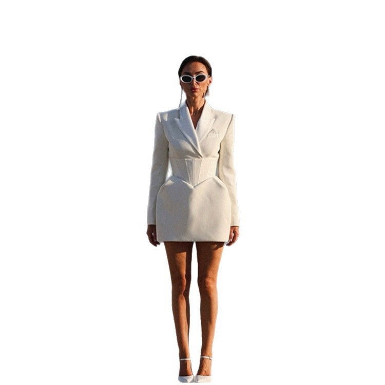 Damen Blazer-Kleid mit tailliertem Schnitt und eleganter Silhouette Drune