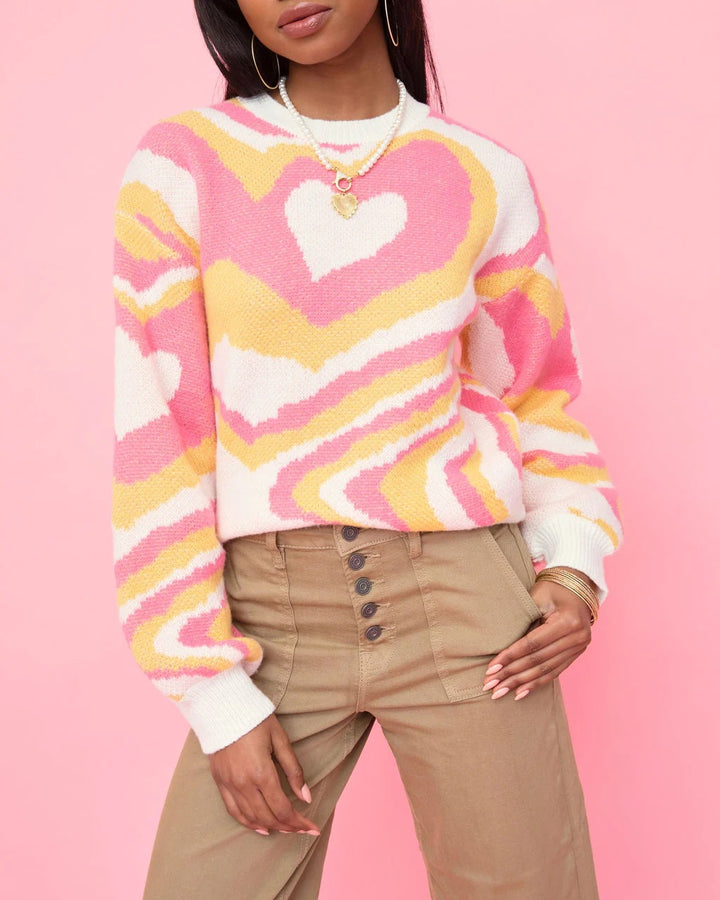 Damen farbenfroher Pullover Drune