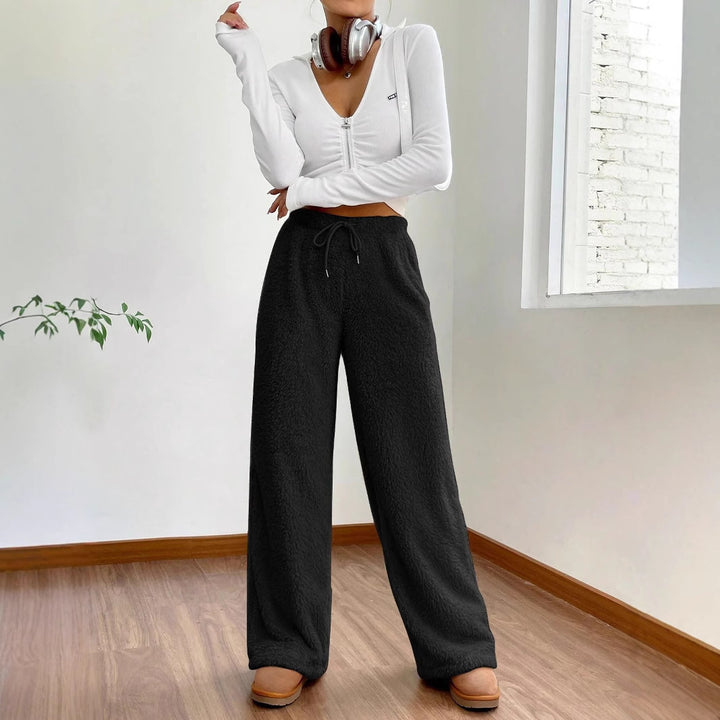 Damen Flauschige Relax-Hose Drune