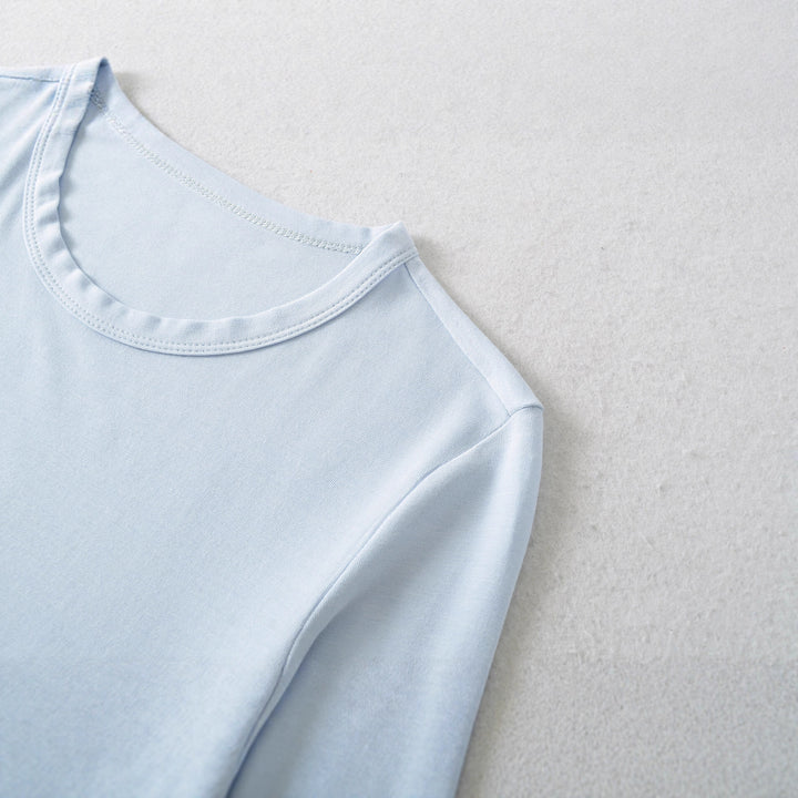Damen Langarmshirt mit Raffungen Drune