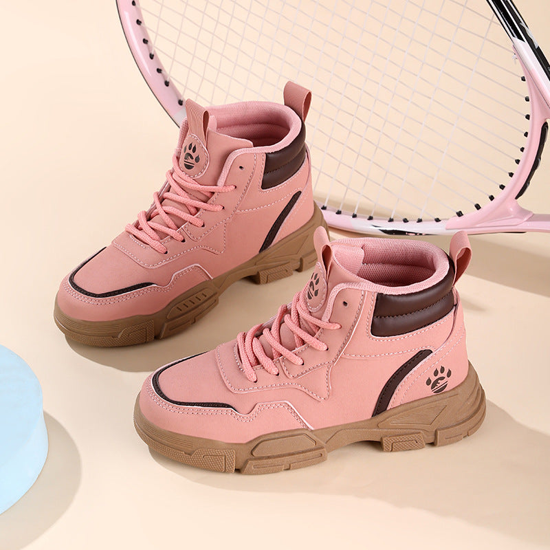Damen modische High-Top Sneakers mit atmungsaktiver Mesh-Oberfläche und robuster Laufsohle Drune