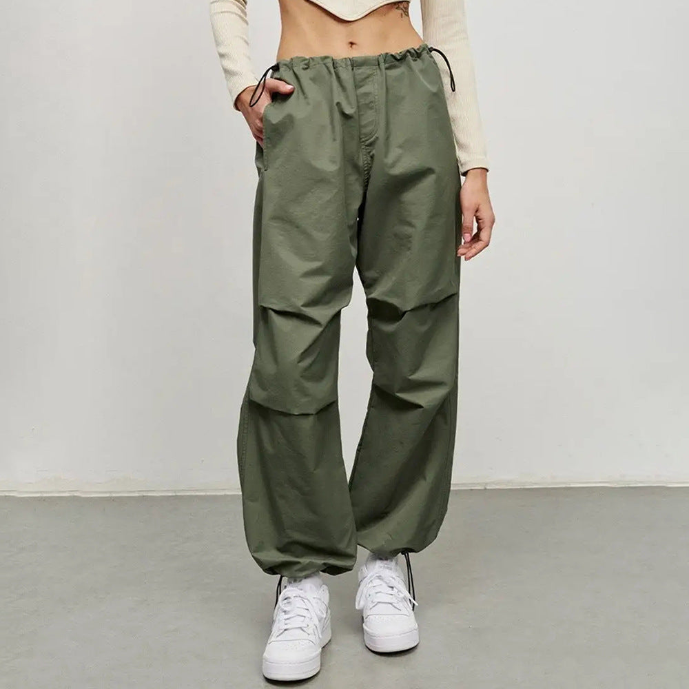 Damen Lässige Cargo-Hose mit elastischem Bund und praktischen Taschen Drune