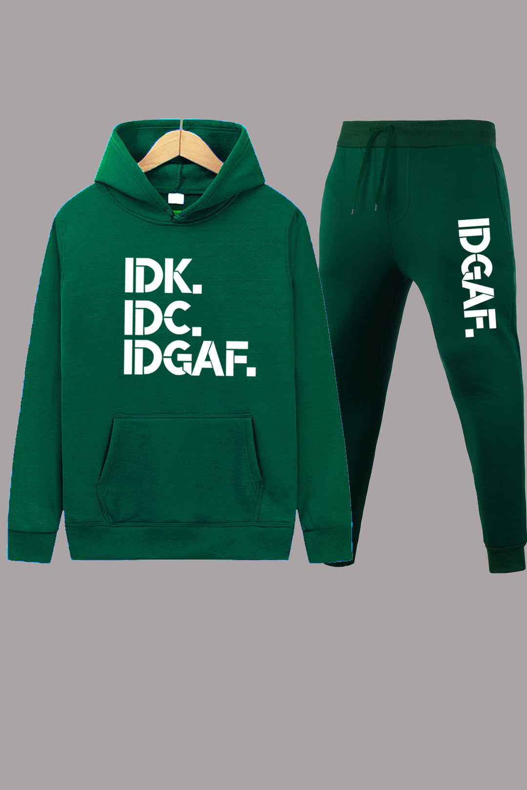 Damen Hoodie- und Jogginghose Set mit beeindruckendem Slogan-Design Drune