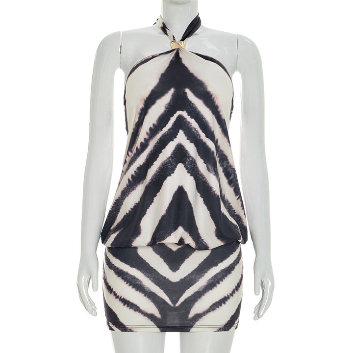 Damen Wickelkleid mit verspieltem Zebra-Design Drune