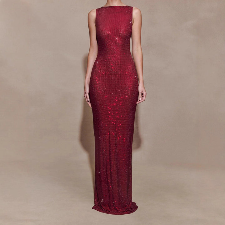 Damen Glitzerndes Abendkleid Drune