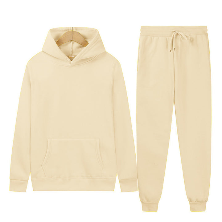 Damen Kapuzenpullover und Jogginghose-Set aus hochwertigem Baumwollmix Drune