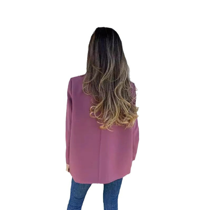 Damen eleganter Blazer mit doppelter Knopfleiste und stylischem Schnitt Drune