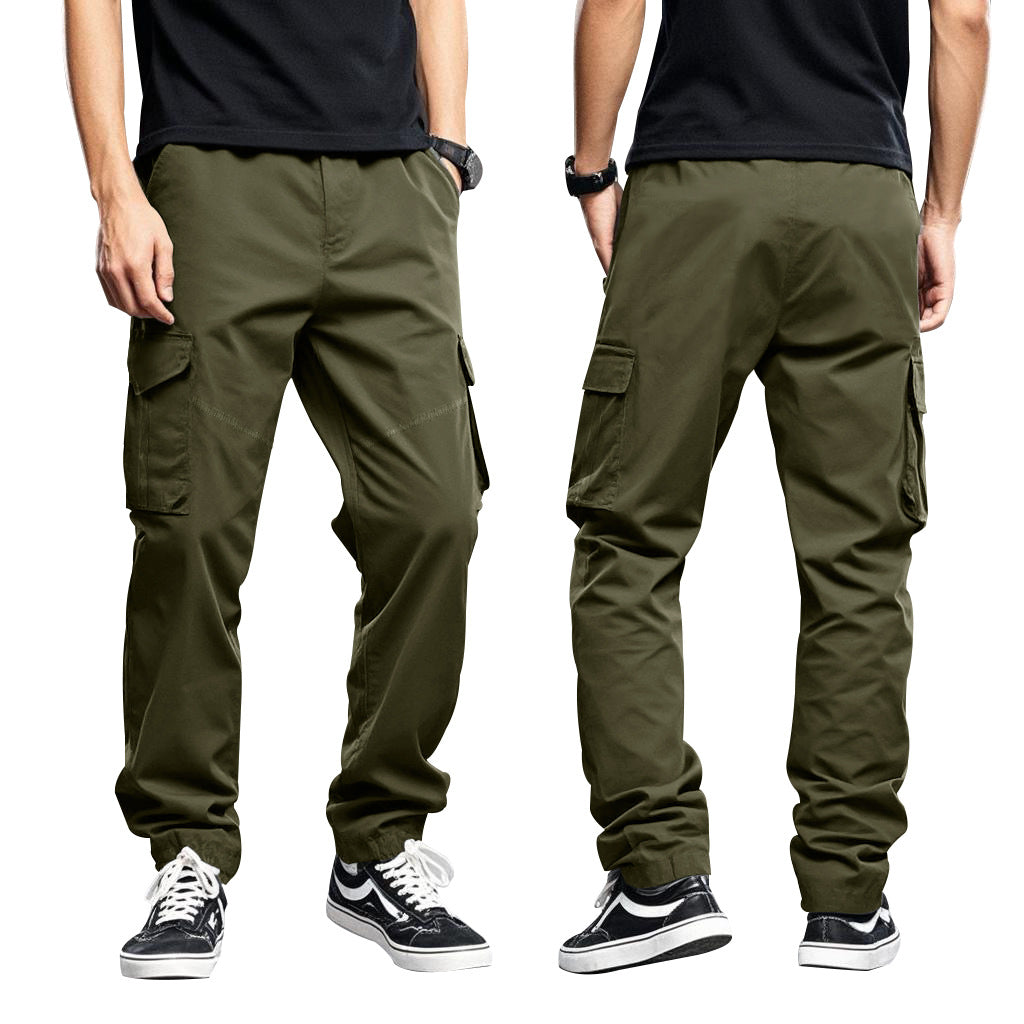Herren nan Utility-Cargohose mit großen aufgesetzten Klappentaschen und schmal zulaufender Silhouette Drune