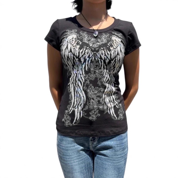 Damen T-Shirt mit Engelprint Drune