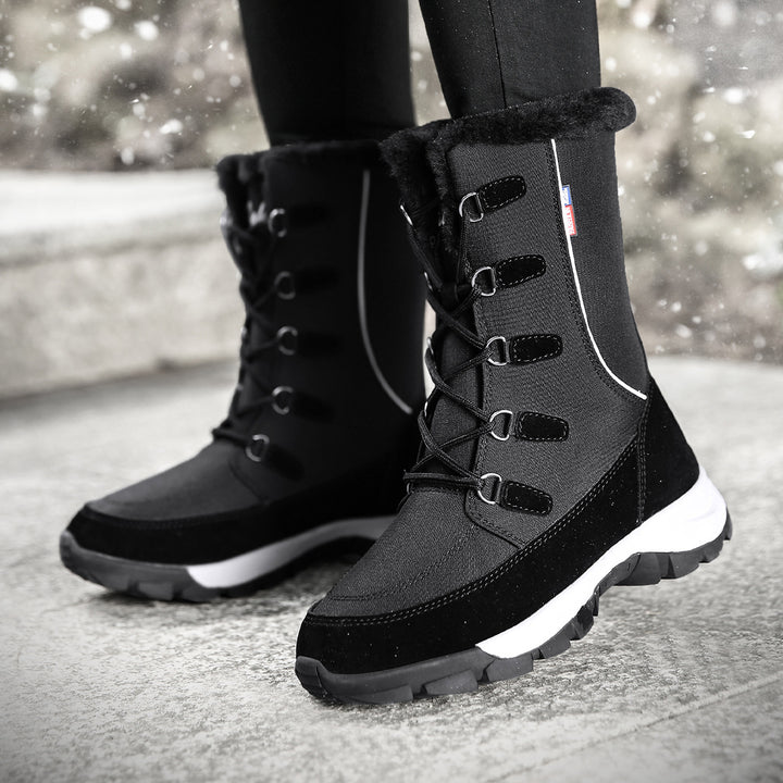 Damen Winterstiefel mit wärmeisolierendem Innenfutter und rutschfester Sohle Drune