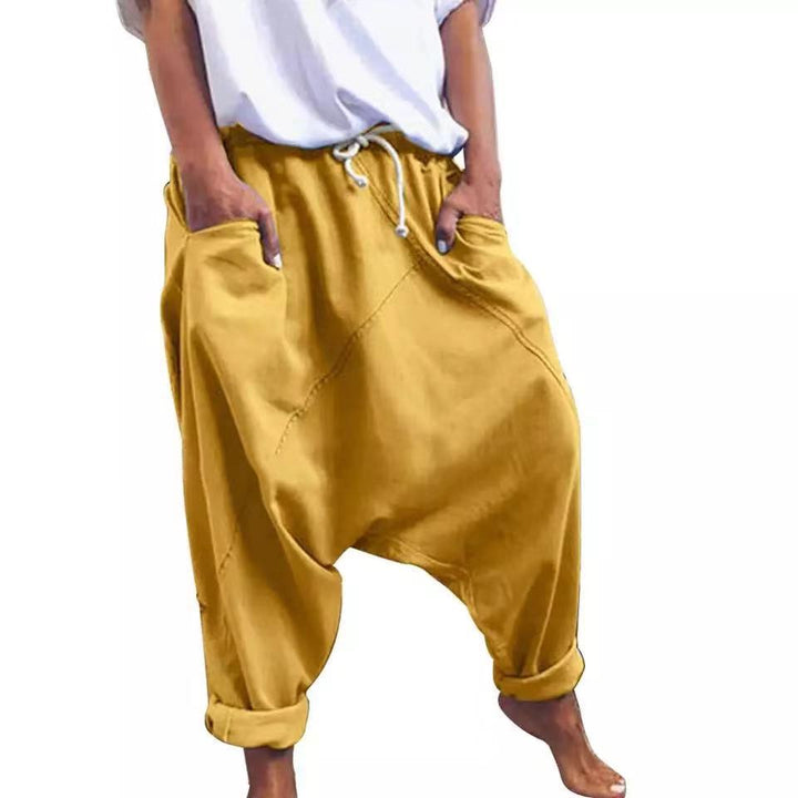 Herren lässige Relaxed-Fit Haremshose Drune