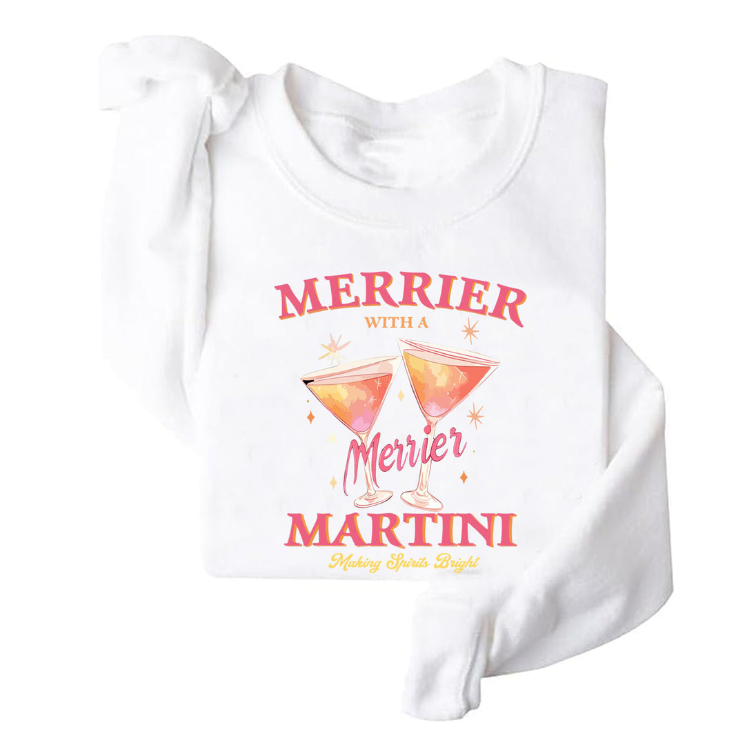 Damen Sweatshirt mit kreativem Cocktailmotiv und lässigem Schnitt Drune