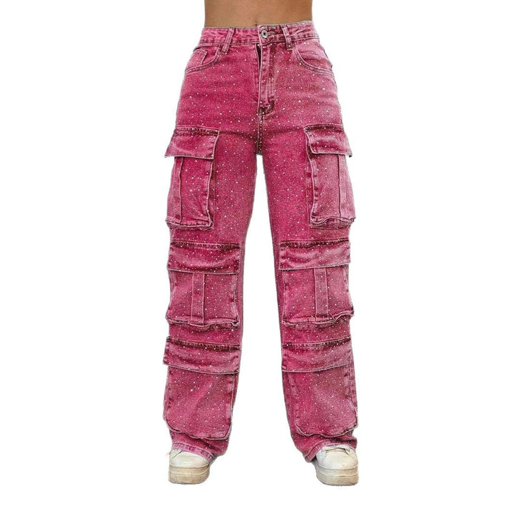 Femme Utility Cargo Jeans Drune