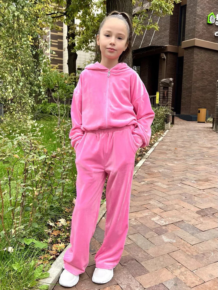 Damen Fleece-Kapuzenanzug Drune