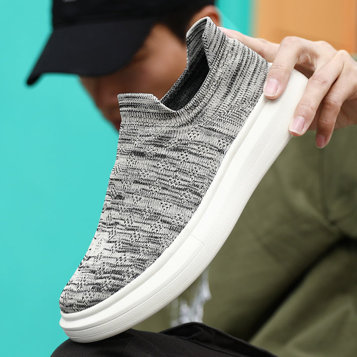 Unisex nan leichter Strick-Slipper mit perforierter Atmungsstruktur und dämpfender Leichtsohle Drune