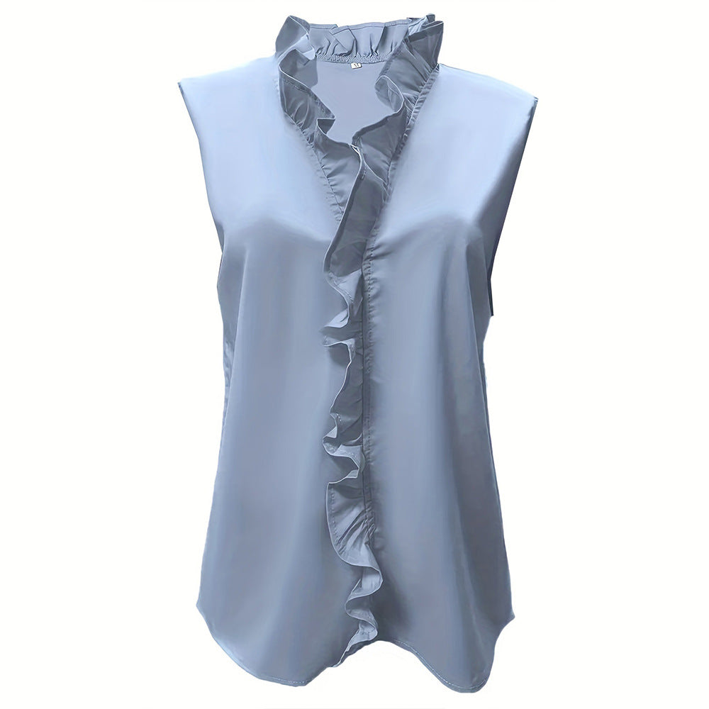 Damen Bluse mit elegantem Rüschendetail und zeitlosem Schnitt Drune