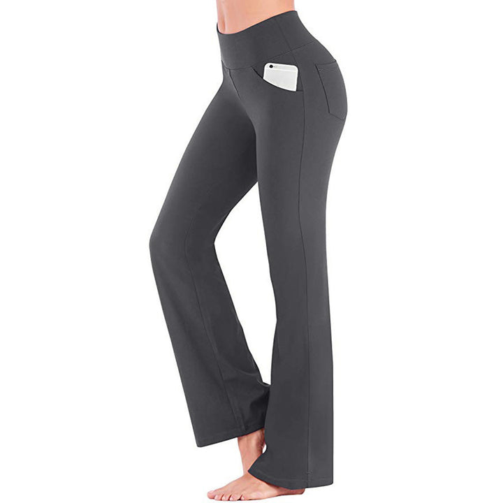 Damen Yoga-Hose mit hohem Bund und flared Schnitt Drune