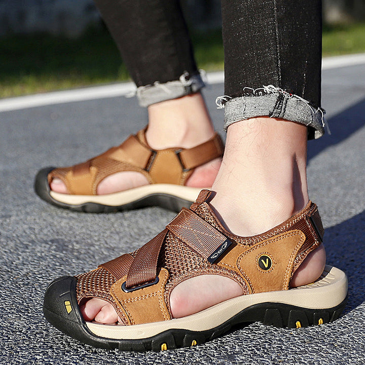 Herren Outdoor Sandalen mit rutschfester Sohle und verstellbarem Riemensystem Drune