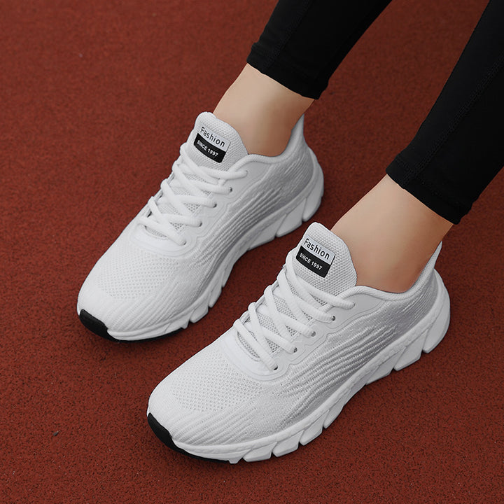 Damen nan atmungsaktive leichte Stricksneaker mit viskoelastischer Komfortsohle Drune