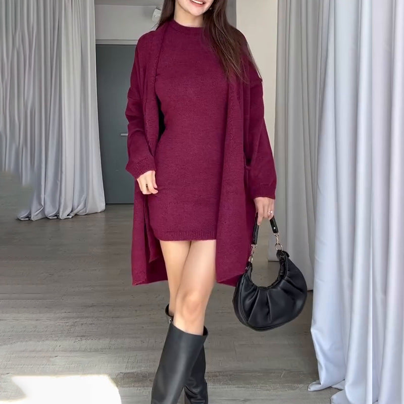 Damen Strickmantel mit modernem Oversized-Schnitt und praktischen Taschen Drune