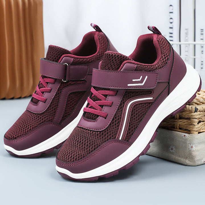 Herren nan atmungsaktiver Mesh-Freizeitsneaker mit Klettverschluss, ergonomischer EVA-Zwischensohle und profiliertem Gummi-Outdoorsohle Drune