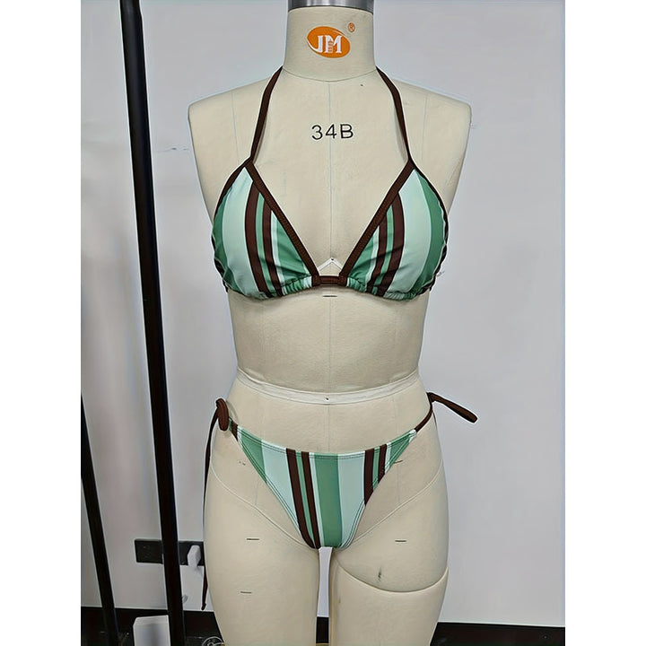 Damen Triangelbikini mit verstellbaren Trägern und eleganten Bindedetails Drune