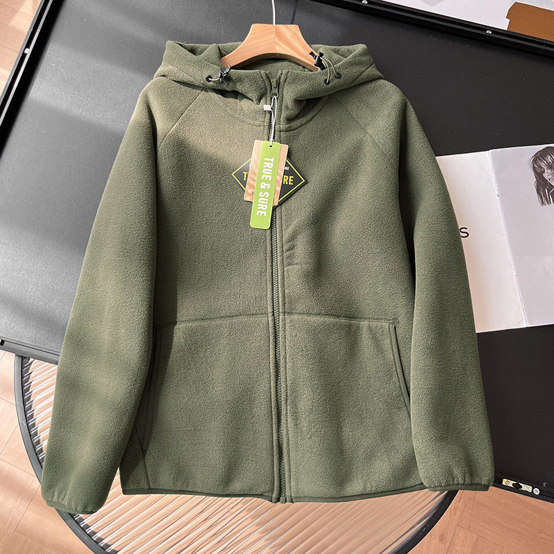 Damen Fleecejacke mit hohem Kragen und praktischen Seitentaschen Drune