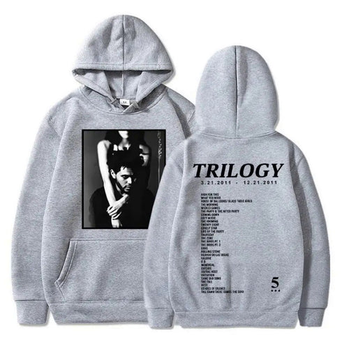 Damen Kapuzenpullover mit künstlerischem Fotodruck und einzigartigem Schriftzug Drune