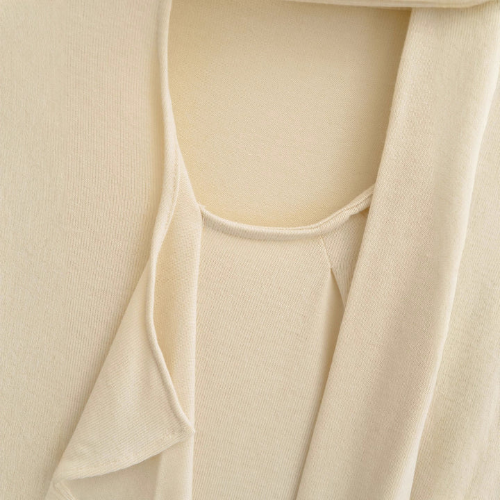Damen modische Wickeljacke mit Schalkragen Drune