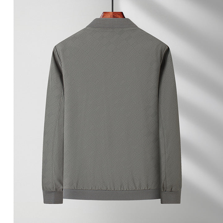 Herren Sportliche Blousonjacke mit feinem Strukturdesign und elastischen Bündchen Drune
