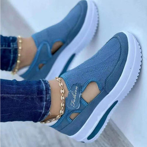 Damen Atmungsaktive Slip-On Sneakers mit flexiblem Design und gepolsterter Sohle Drune