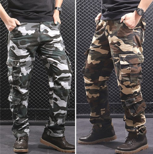 Herren Cargo-Hose mit multifunktionalen Taschen und modischem Camouflage-Design Drune