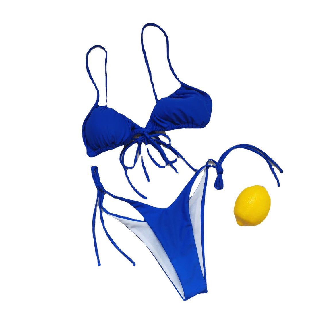 Damen Triangel-Bikini mit regulierbaren Bindebändern Drune