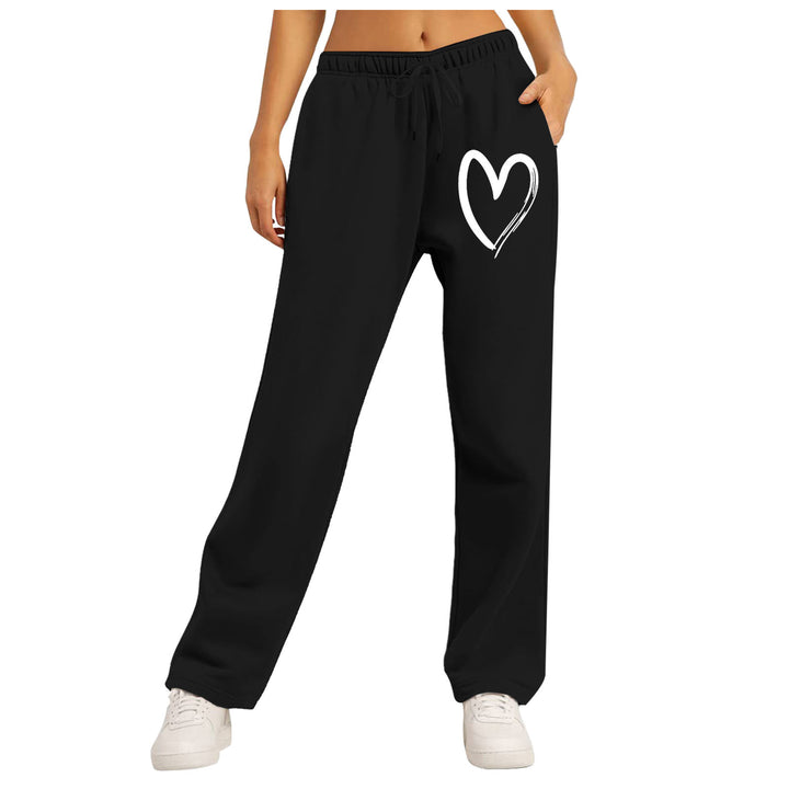 Damen Freizeithose mit einzigartigem Herzmotiv und elastischem Bund Drune