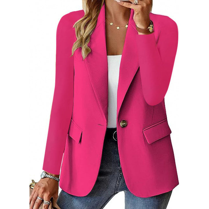 Damen Moderner Tailored Blazer mit elegante Knopfdetails Drune
