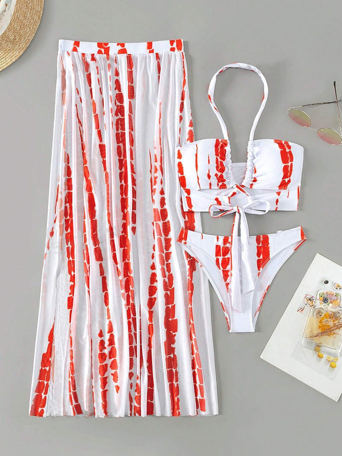 Damen Bikini und Rock Set Drune