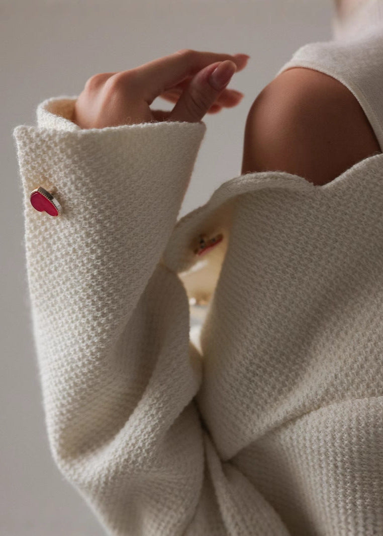Drune | Herzknopf Wolljacke