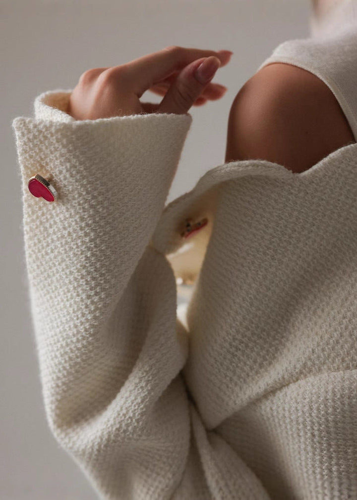 Drune | Herzknopf Wolljacke